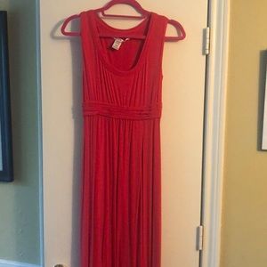 Coral maxi dress